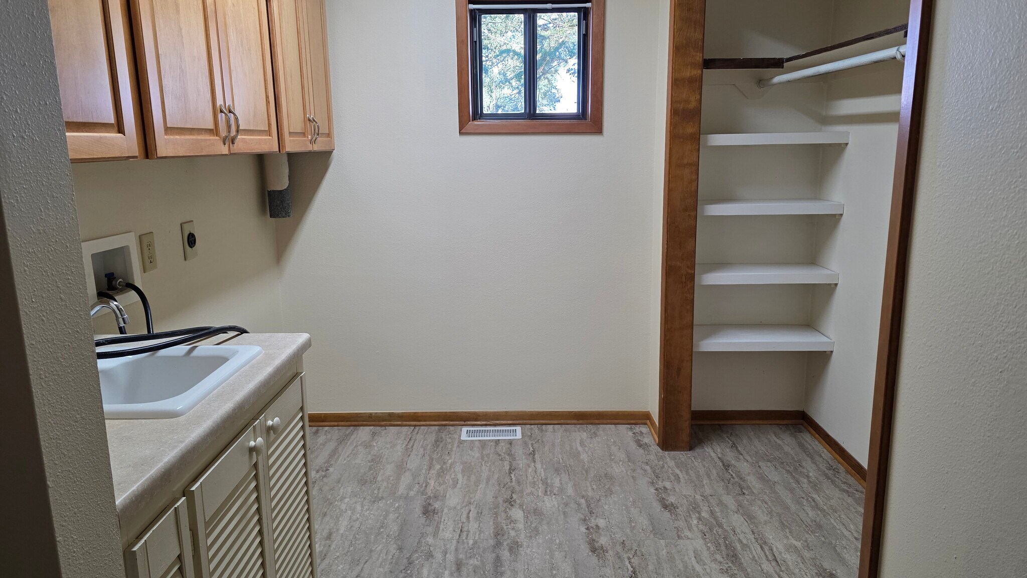 Laundry area, with washer/dryer hook-ups. - 620 East St S