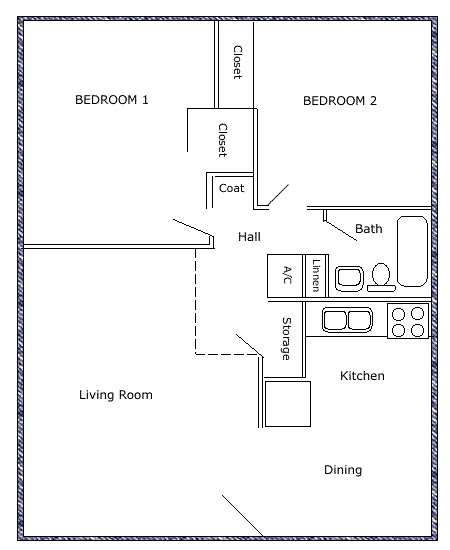 2BR/1BA - Flint Garden Apartments