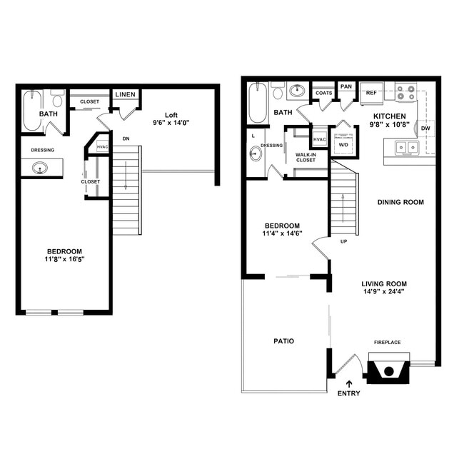 Floorplan - Casa Azul Townhomes