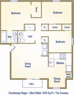 3BR/2BA - Chardonnay Ridge