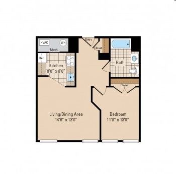 1BR/1BA - River Street Commons - 55+ Community