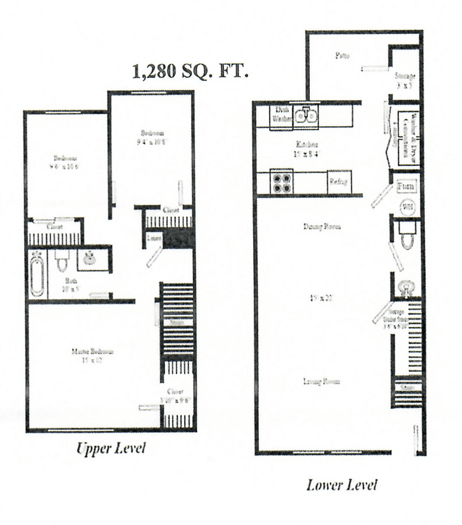 Floorplan - Country Meadows Apartments and Townhomes