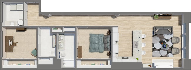 Floorplan - Residences at Halle