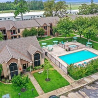 Aerial Photo of Office & Pool - The Brazos Apartments