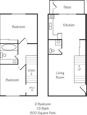 2BR/1.5BA - Bailey Hill Meadows