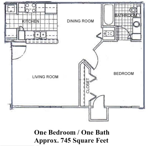1BR/1BA - Copper Ridge Apartments