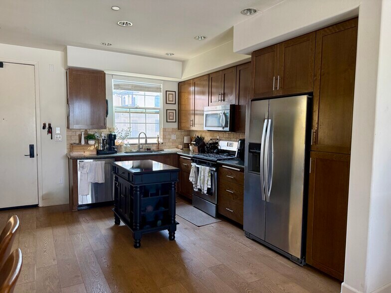 kitchen and front door - 130 N Garden St