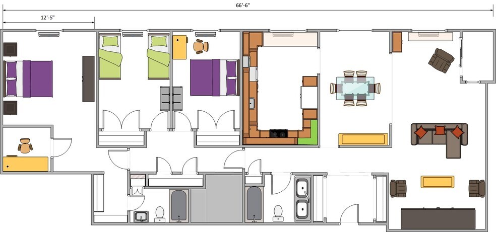 Floor Plan - 1310 Maple Ave
