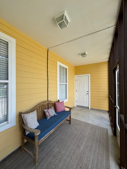 screened back porch with storage - 508 John Baptiste St