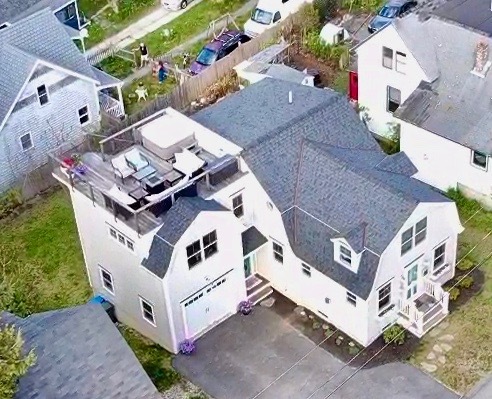 Spacious roof deck with views of the Portland shipping channel. - 11 Henry St