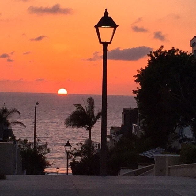 Sunset view from our walk street - 306 17th St