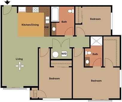 Floorplan - The Edge Artist Flats