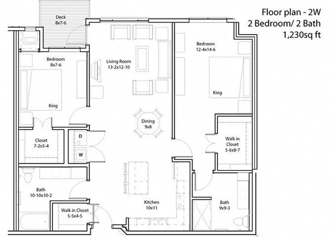 Floorplan - The Cavanagh 55+ Apartments