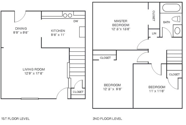 3BR/1BA TH - Four Seasons Apartments and Townhomes