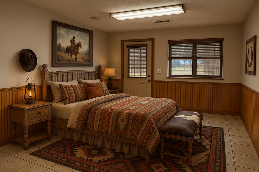 Virtual Staging of Bedroom 2 - 5212 Bertsville Rd