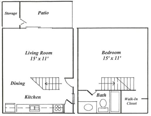 Floorplan - Creekbend & Chase Townhomes