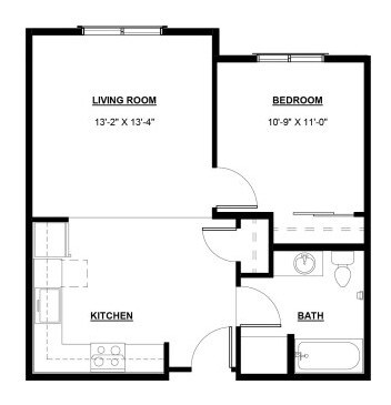 1 bedroom - SPOKANE AT RAINIER COURT a 55+ Affordable Community
