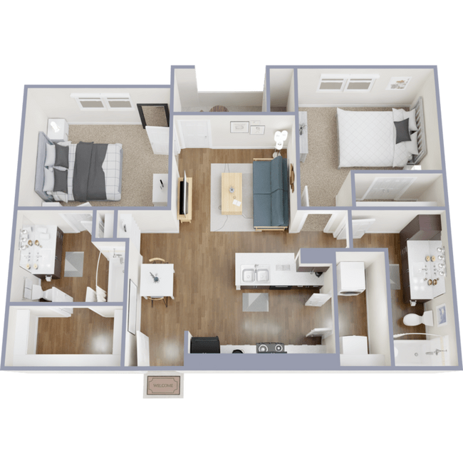 La Mariposa - 2x2 - B1 - La Mariposa Apartments