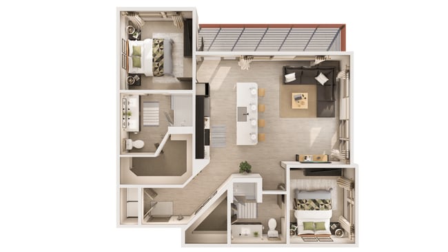 Floorplan - The Rey Downtown