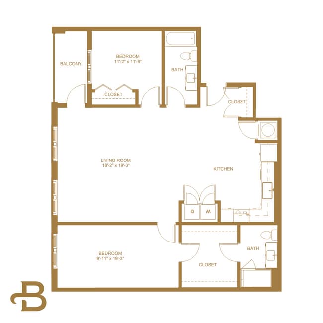Floorplan - The Birney at Westhampton