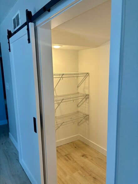 Walk in pantry with shelving - 2026 Lombard Ave