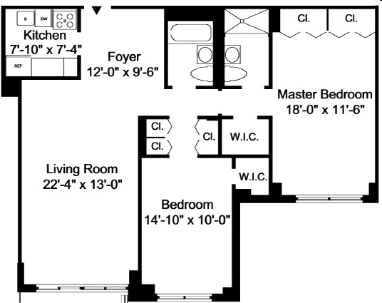 2BR/2BA - The Somerset