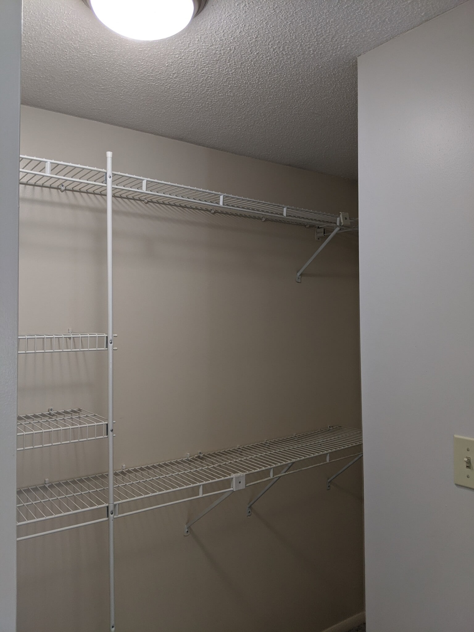 Master closet shelves - 7747 Kelley Ct