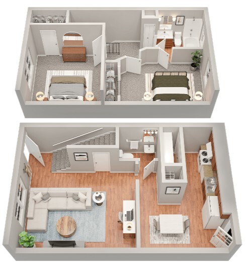 Floorplan - The Lux Townhomes