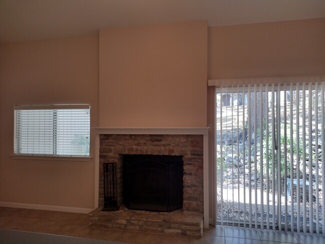 Living room and Fireplace - 25 Marina Cir