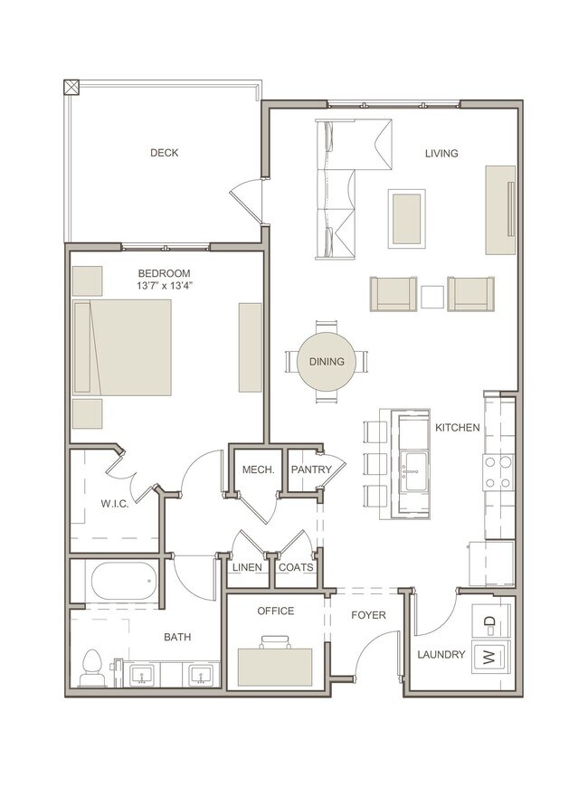 A1 floor plan WaterWalk at Shelter Cove Towne Centre - WaterWalk at Shelter Cove Towne Centre