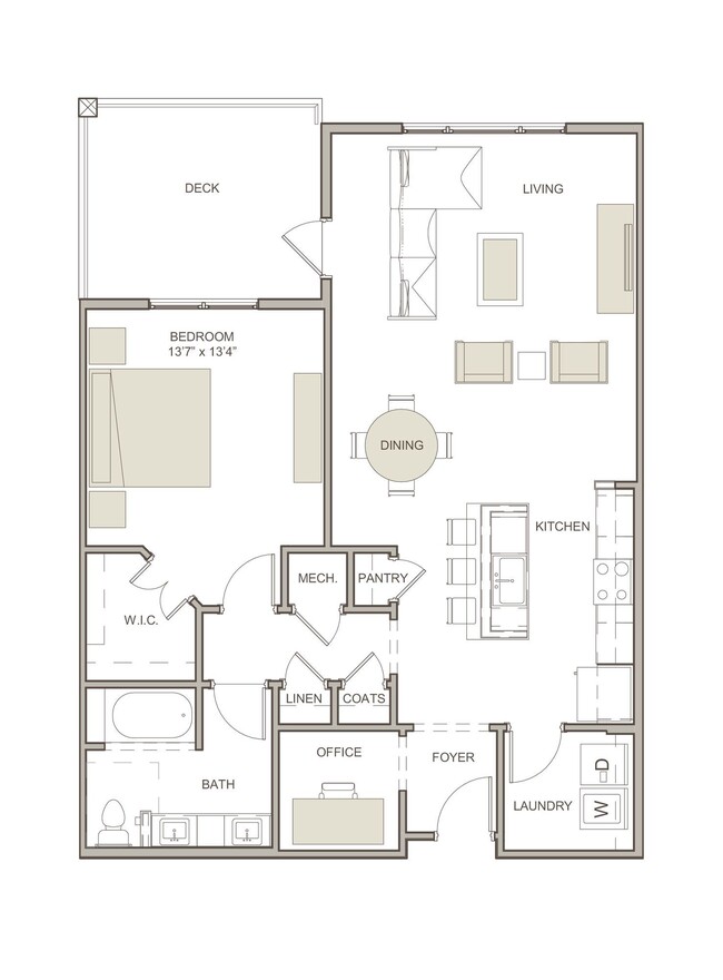 WaterWalk at Shelter Cove Towne Centre - A1 - 1 Beds - 1 Baths - 1054 Sq. ft. - WaterWalk at Shelter Cove Towne Centre