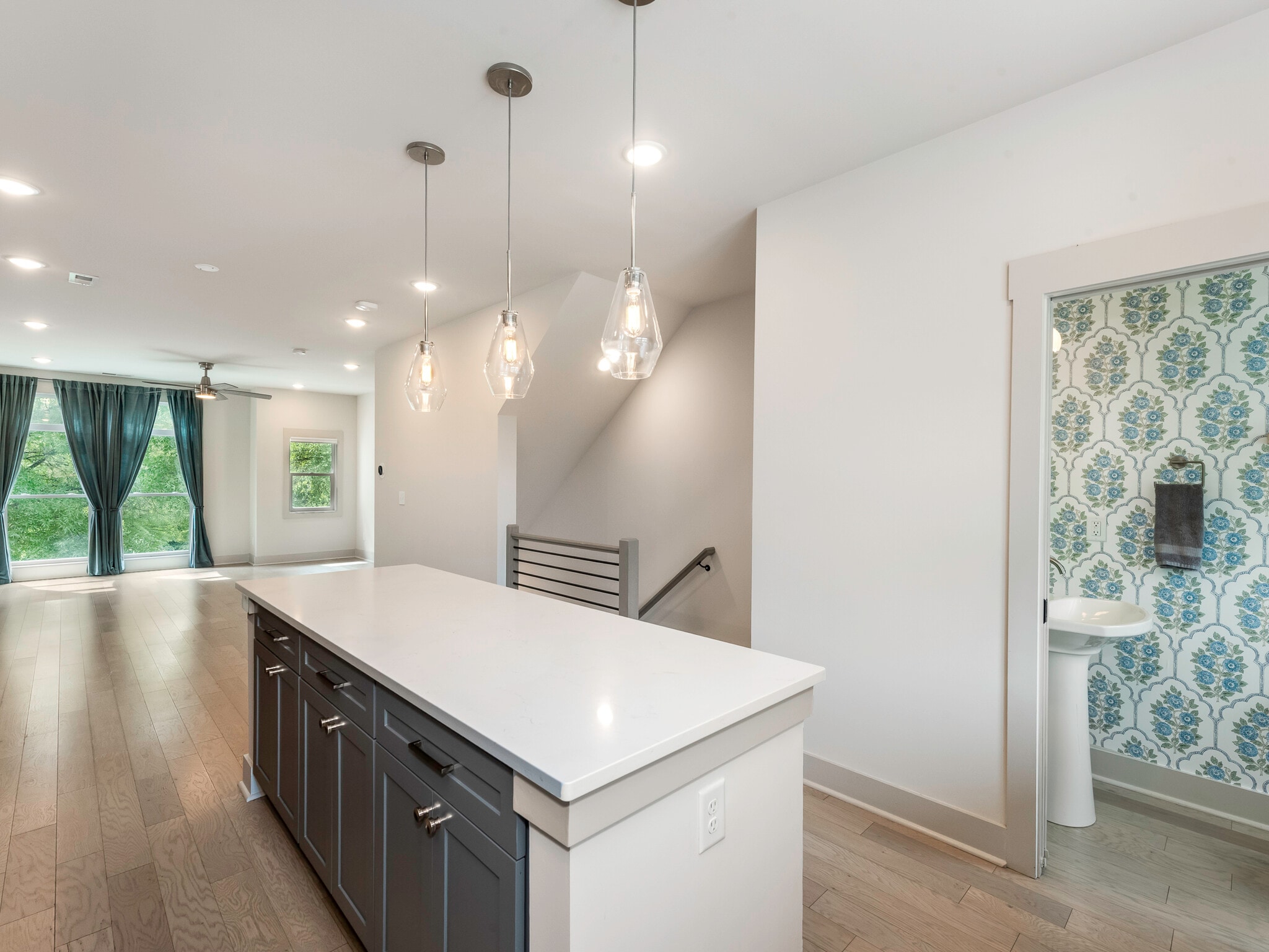 Kitchen and Half Bath - 2349 Wesley Village Rd