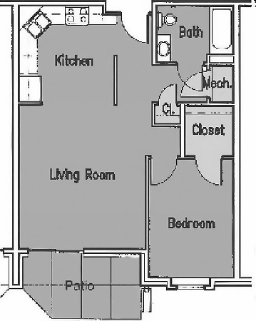 1BR/1BA - Meadow Ridge