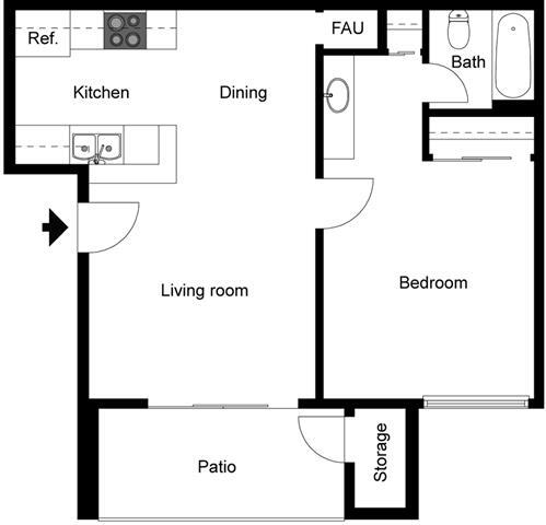 Floorplan - Brighton Park Apartments