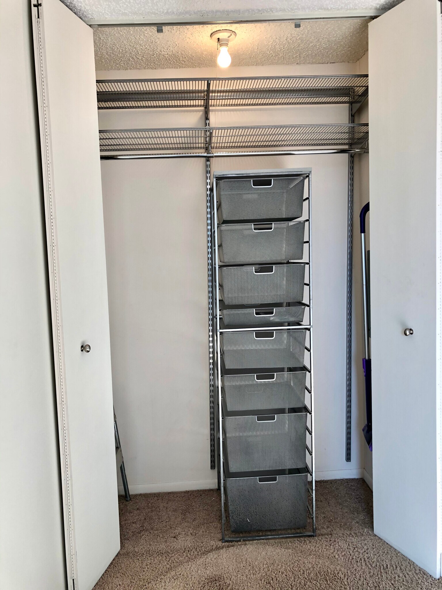 3 large double closets with Container Store organizers. - 1122 N Clark St