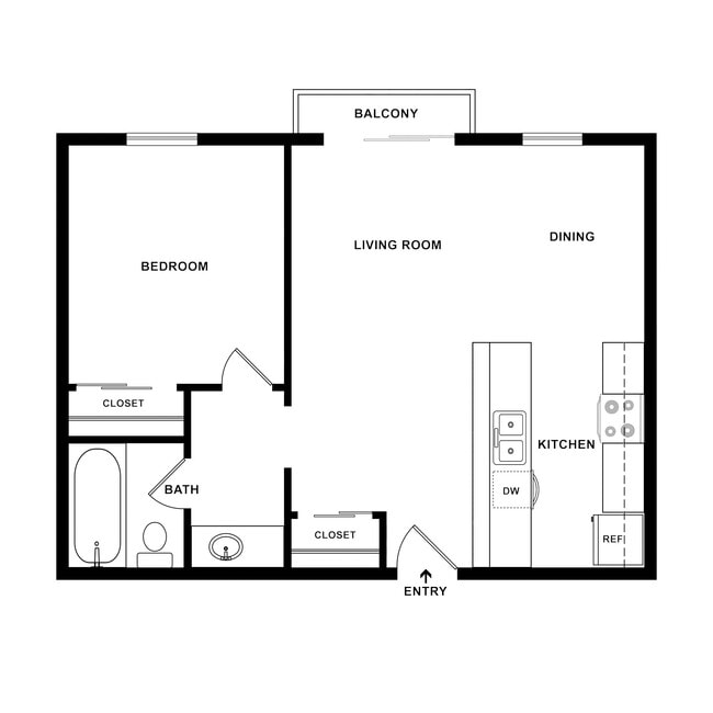 Floorplan - Oxford West Apartments