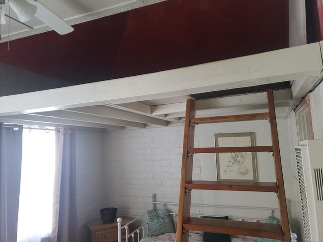 Going up to the divided loft - 131 Crowley Lake Dr