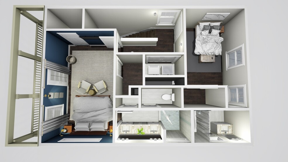 Second floor rendering - 710 Buchanan St