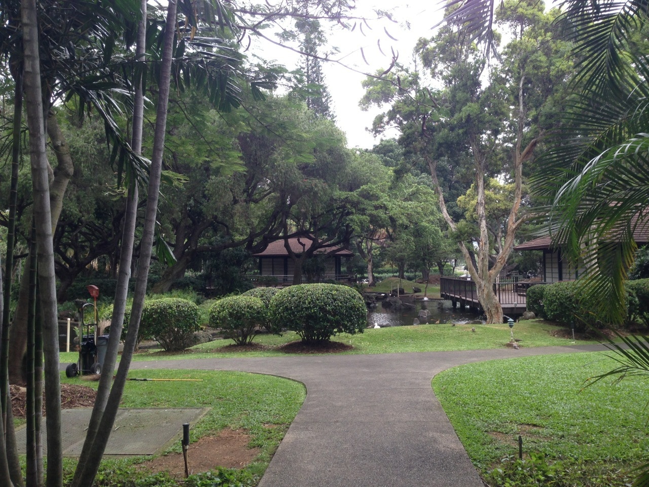 Serene grounds with walking path, barbecue areas, playground and swimming pool - 1511 Nuuanu Ave