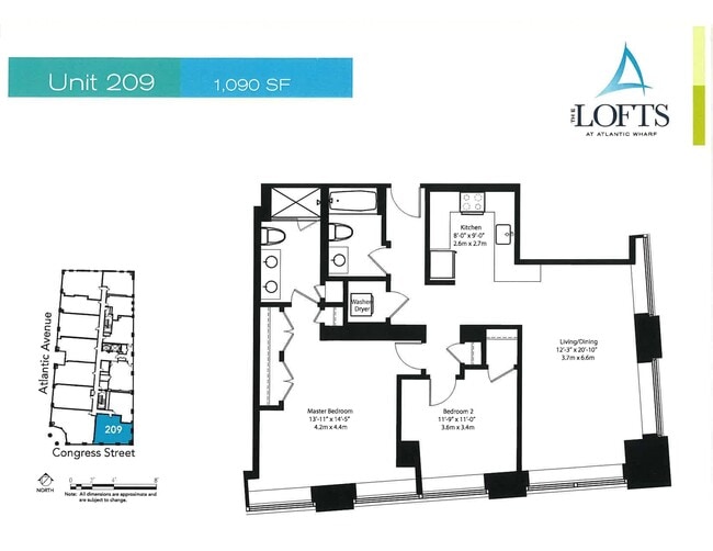 Floorplan - The Lofts at Atlantic Wharf