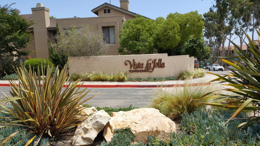 entrance to the complex - 8830 Via Andar