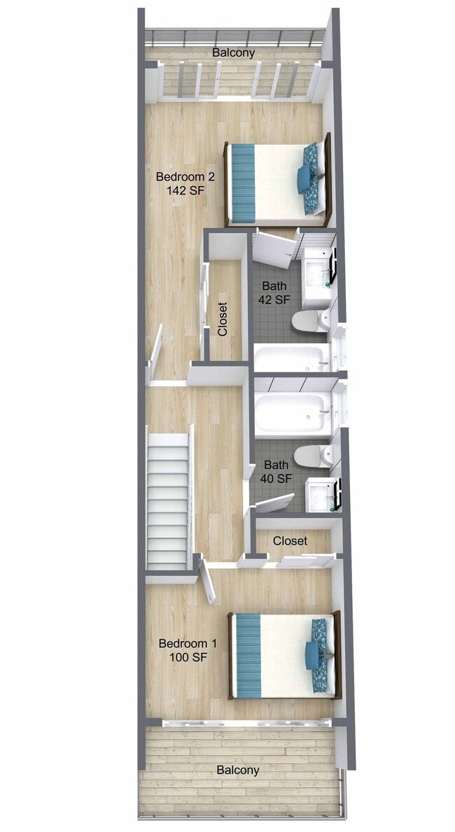 Floorplan - Welcome to Ocean Breeze in Oceanside Apartments and Townhomes. Discover Coastal Living with Urban...