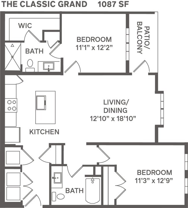 Floorplan - The Garrison Luxury Apartments