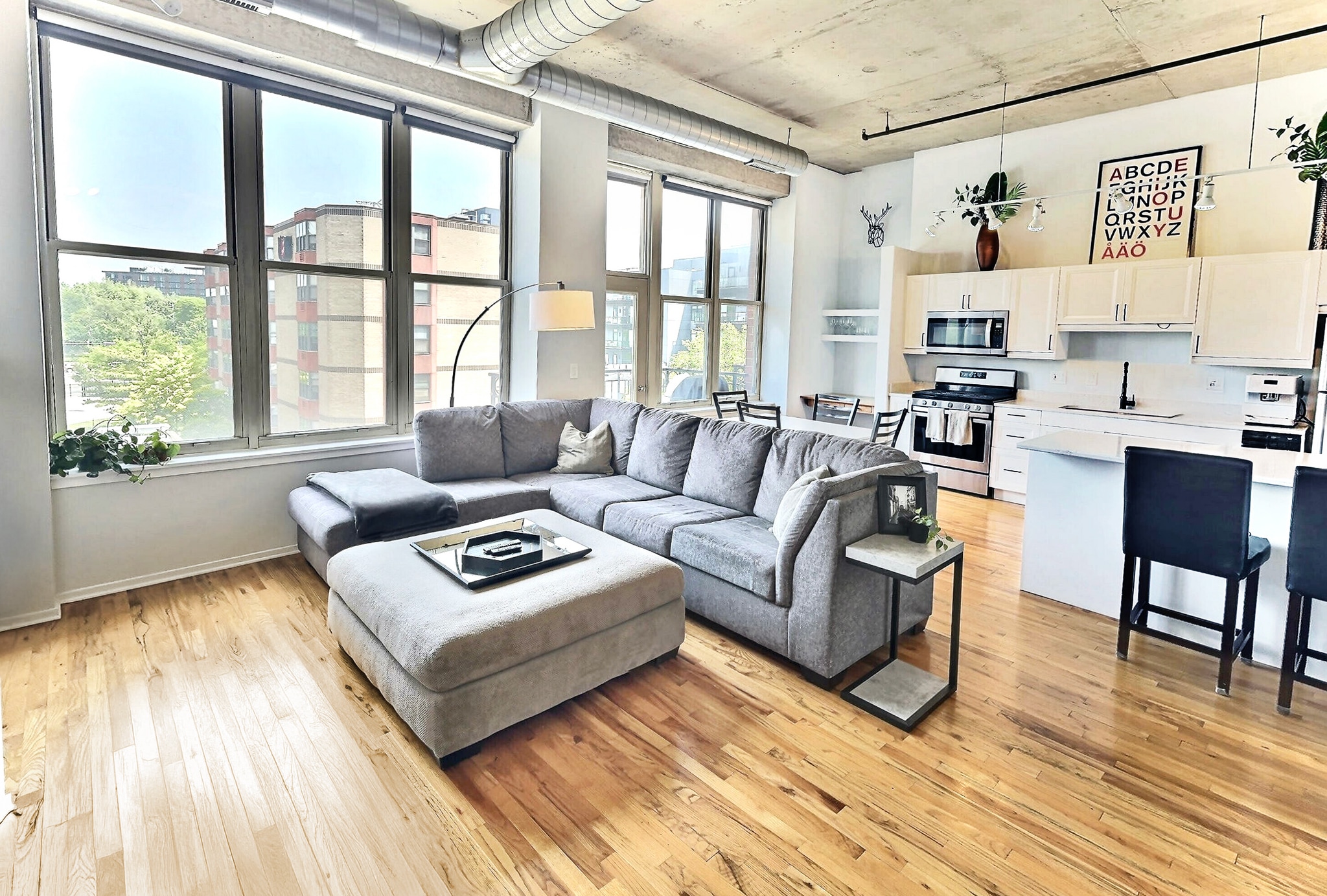 Spacious open layout, large windows, plenty of seating, tons of natural light - 6 S Laflin St