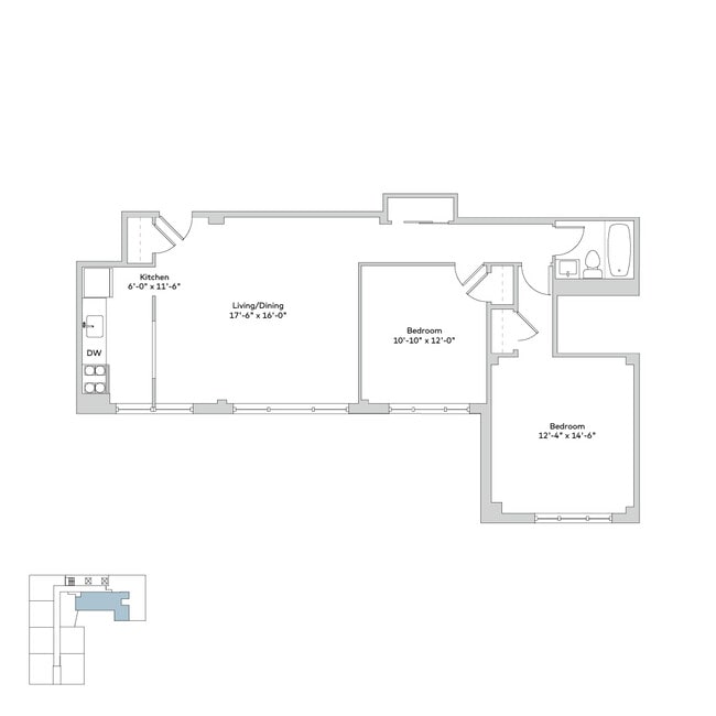 Floorplan - 5550 S Dorchester