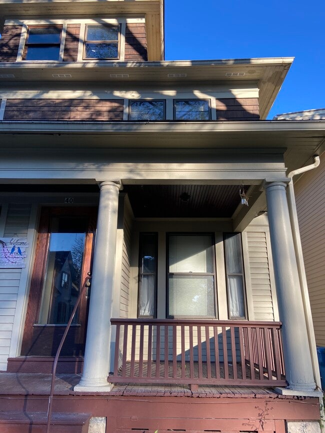 Front porch of the duplex. - 40 WEIDER ST