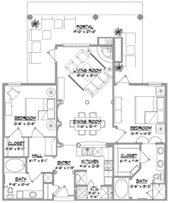 2BR/2BA - Alameda Santa Fe Condominiums