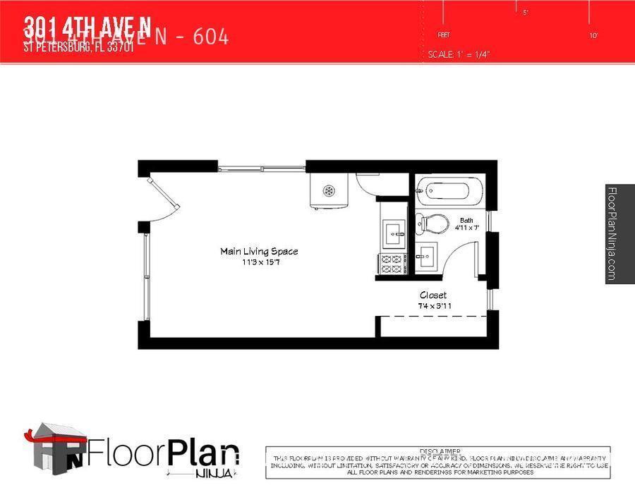 Building Photo - Studio Bed/1 Bath - Unit 604