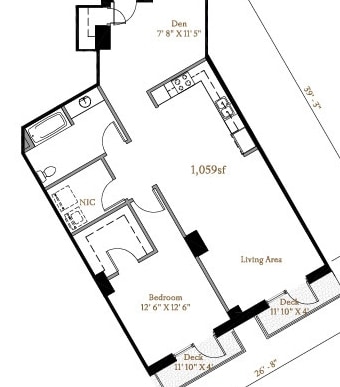1BR/1BA - The Westerly
