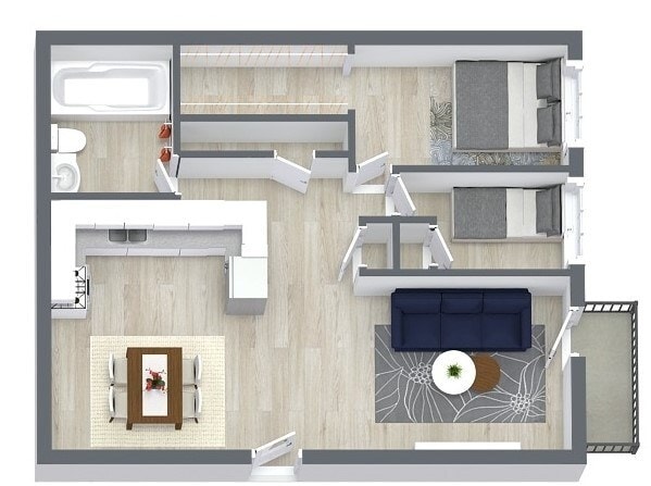 Floorplan - Suntree Apartments